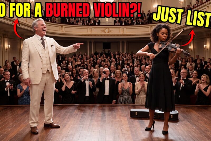 The Auction Laughed at $40 for a Charred Violin — Then the Black Girl Tuned It, the Room Went Silent