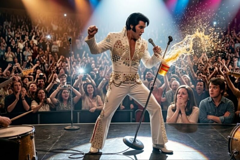 A Drunk Fan Threw a Beer at Elvis Presley… Then Elvis Did the Unthinkable