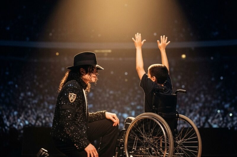 Michael Jackson Noticed a Disabled Child Waiting Outside Every Day — Then Put Him on Stage