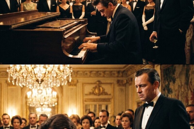 Pianist Dared Johnny Cash to Play at a Beverly Hills Gala — What Cash Did Next Nobody Saw Coming
