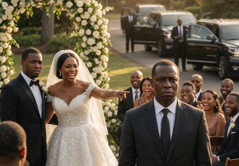 “My Broke Former Boyfriend!” Bride Laughs at Black Man — Until 3 Black SUVs Roll Up for Him