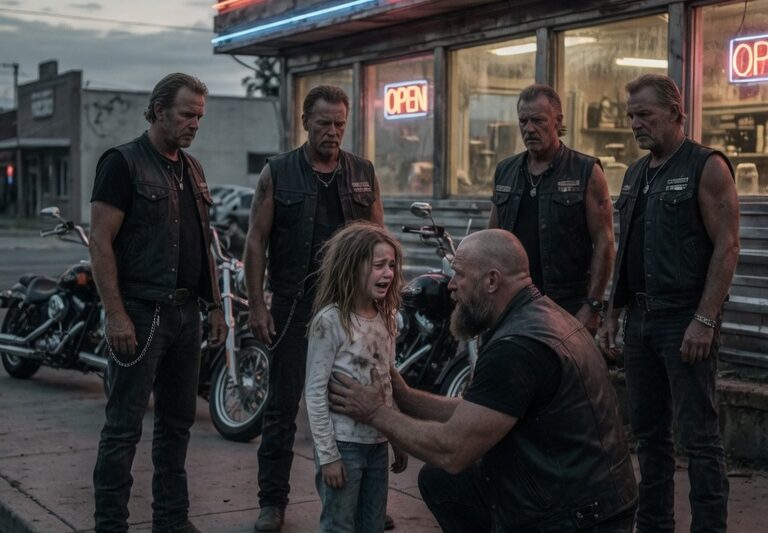 “My Mom Chose to Leave,” the Girl Whispered to a Lone Biker Outside the Diner — But When 190 Angels Followed the Clues She Was Too Scared to Explain, They Uncovered a Chilling Secret Hidden Behind Her Mother’s Disappearance, a Locked House, and a Town That Had Stayed Silent for Far Too Long… By Sunrise, the Truth No One Wanted Exposed Had Shaken Every Neighbor, Every Badge, and Every Heart in the County