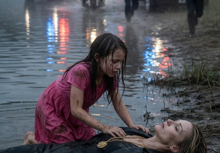 “Runaway Little Girl Saved a Mafia Boss’s Wife After 9 Minutes Underwater” — But When the Ruthless Family Learned Why She Was Alone, Soaked, Shivering, and Still Refusing to Cry, Their Entire World Stopped… By Sunrise, the Child No One Had Protected Was Sitting at the Head of a Table Surrounded by Men Who Feared Nothing, and the Secret She Carried Turned One Desperate Rescue Into the Night a Criminal Empire Broke Its Own Rules and Became Her Family Overnight