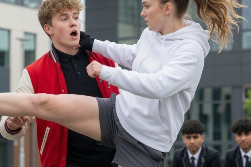 “On Her First Day, She Took Down the Bullies—And Defended the Weakest Boy in School” 