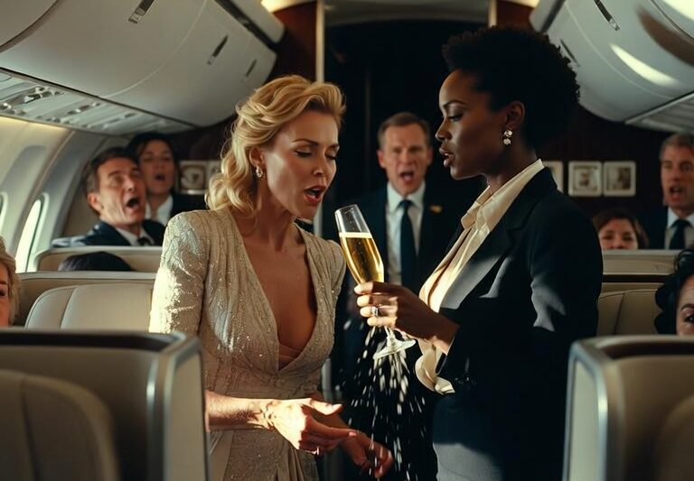 Wealthy VIP Drenched a Black Woman With Champagne — Completely Unaware She Controlled the Airline