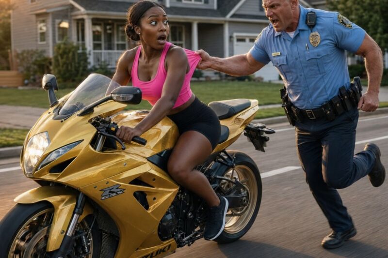 Police handcuffed a Black woman beside her sport bike after accusing her of reckless behavior, unaware the calm rider they forced to the pavement was a federal judge whose sealed warrant was already aimed at them.