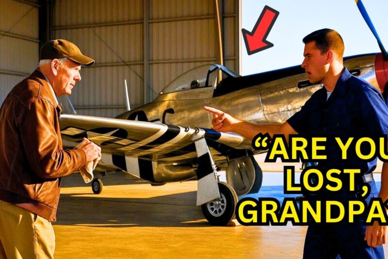 Airmen Laughed at Old Veteran Restoring a P-51 Mustang — Until a Lieutenant Saw His Combat Wings 