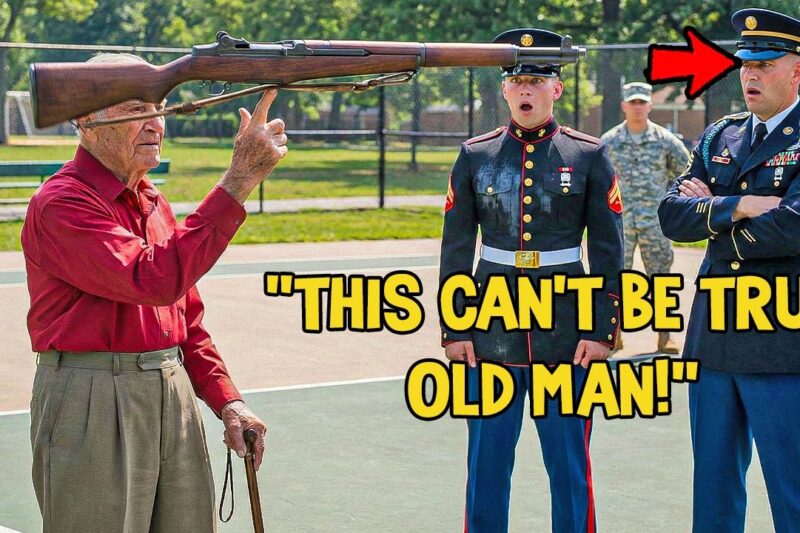 The Honor Guard Kept Dropping the Rifle — The Old Veteran Spun It With One Finger