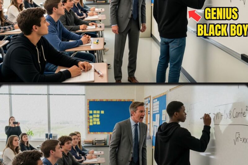 Teacher Mocks: “Even My Ph.D. Student Can’t Solve It” — Didn’t Know The Black Kid Was a Math Prodigy 