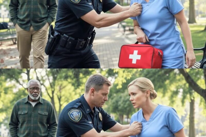 Officer Grabs Exhausted Nurse in the Park, Not Knowing a Colonel Is Watching Everything…