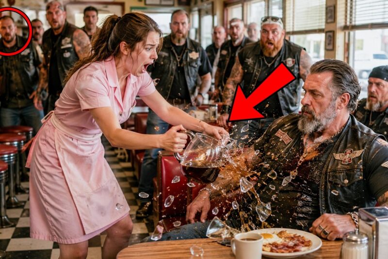 She Spilled Hot Coffee on a Hells Angels Leader — His Shocking Reaction Was Caught on Camera