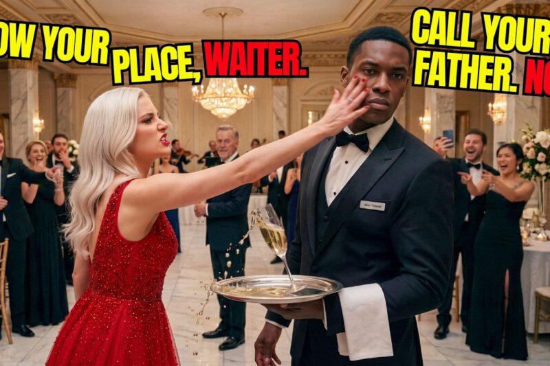 Rich Heiress Slapped a Black Waiter at a Gala —He Was the Biggest Investor Into His Father’s Company