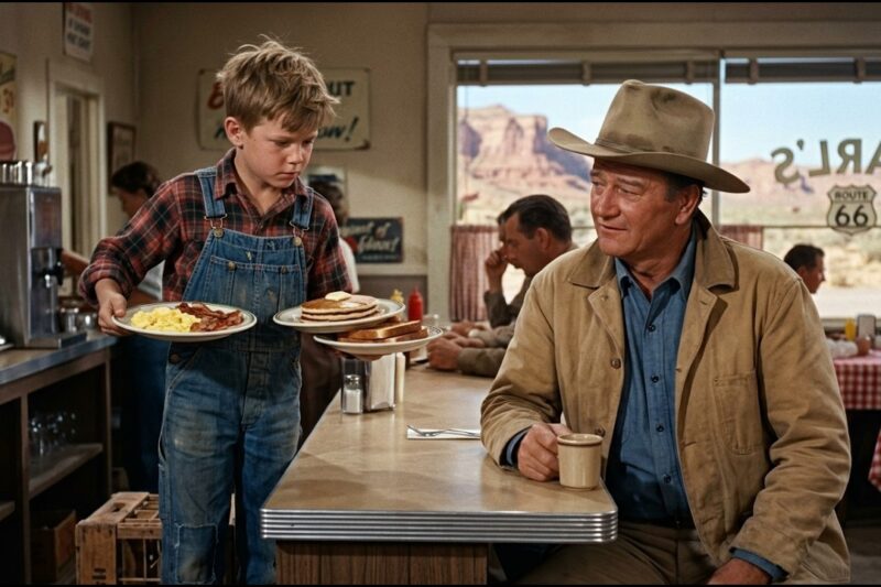 John Wayne Found A Boy Saving $19 For His Father’s Headstone In 1956 — Then He Bought The Stone
