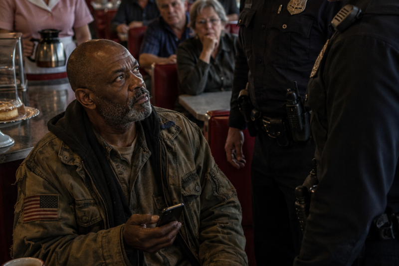 Police Confront a Black Homeless Veteran at a Diner — One Phone Call Later Ends Their Careers
