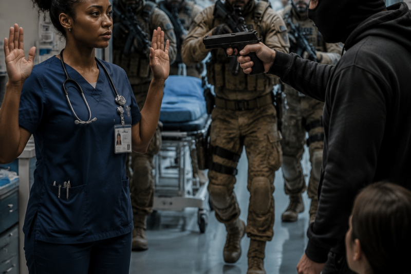 The Hostage-Taker Chose the Wrong Nurse —He Never Expected Special Operations 