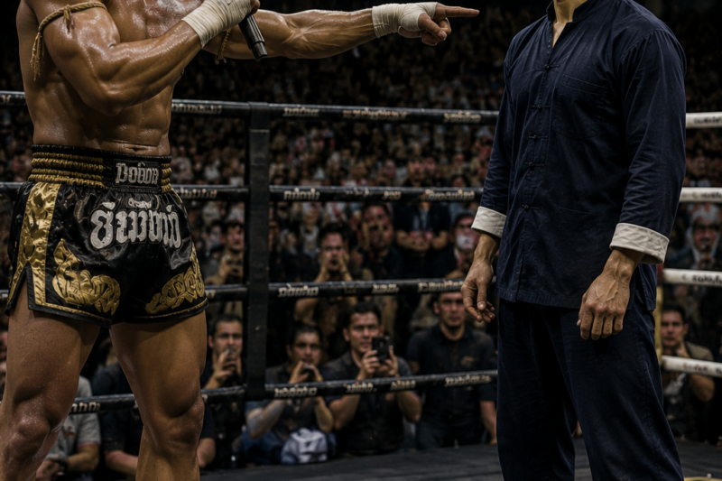 Muay Thai Champion Called a Spectator Into the Ring — He Had No Idea It Was Bruce Lee!