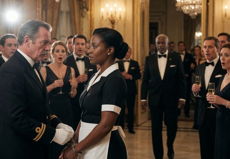 Captain Restrains Black Server at Luxury Gala for “Looking Suspicious” — Moments Later, Her Father Walks In