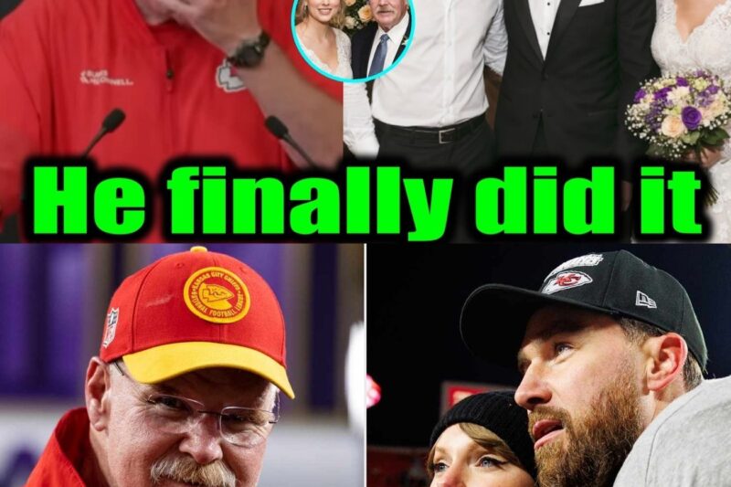 Coach Andy Reid shared a heartwarming blessing for newlyweds Travis Kelce and Taylor Swift recently.