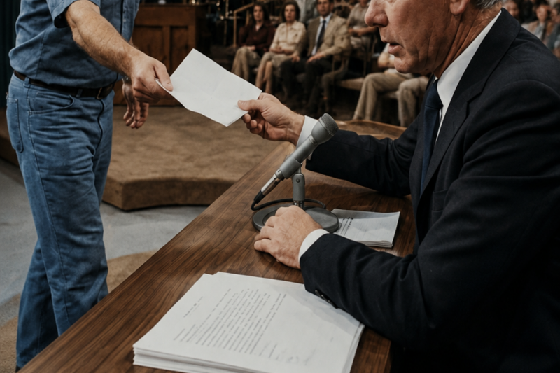 A producer walked onto Carson’s set during a taping — the note had 9 words and changed everything