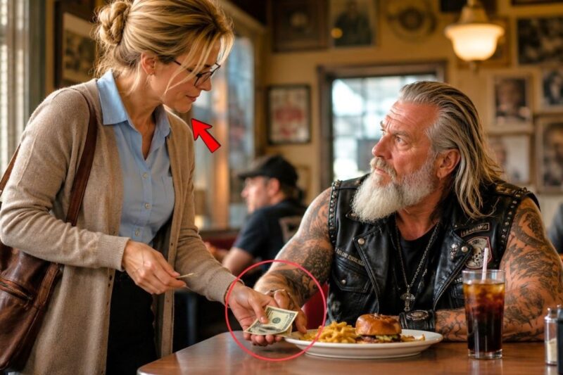 A Teacher Paid for a Biker’s Meal — 235 Hells Angels Showed Up at Her School Next Morning