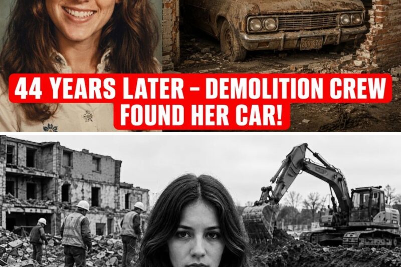 She Vanished in 1979 — 44 Years Later a Demolition Crew Found Her Car