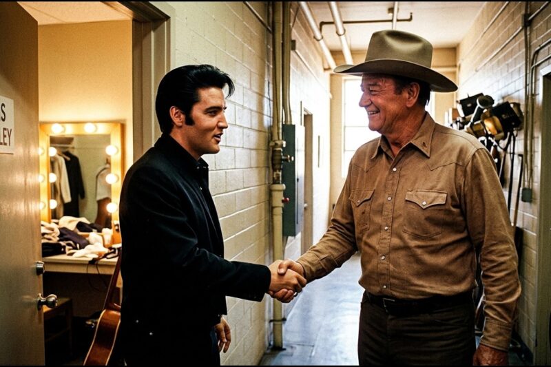 John Wayne Showed Up UNANNOUNCED at Elvis’s Dressing Room — What Happened Next Changed EVERYTHING