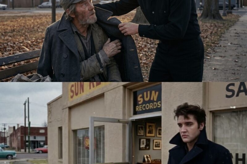 A Shivering Veteran Sat Outside the Studio — What Elvis Placed in His Hand Left Him in TEARS