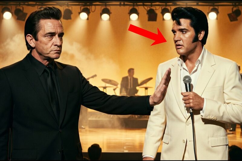 “Sir, Return to Your Seat” — But Johnny Cash Was Already Walking Up Elvis Presley’s Stage
