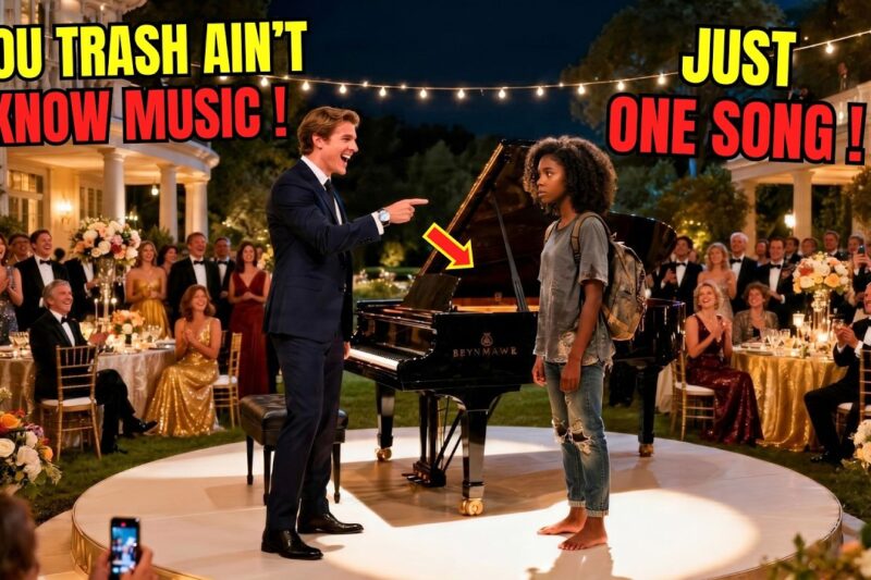 If You Allow, I Can Play’ — Homeless Black Woman Sat at Billionaire’s Piano, Silenced 200 Guests