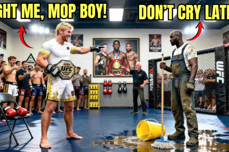 UFC Champion Asked a Black Janitor to Spar “for Fun” — He Smiled: “Only If You Promise Not to Cry”