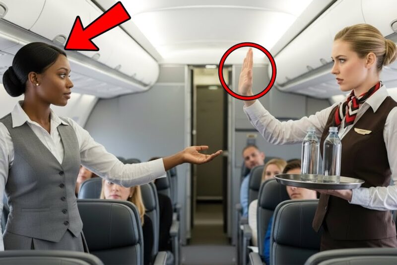 Flight Attendant Refuses Black Woman Water — Passengers Gasp When She Shows Her Pilot License