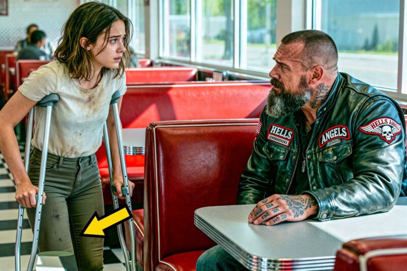 “May I Sit Here?” Asked The Disabled Girl To The Biker – Minutes Later, He Discovers She’s His ONLY