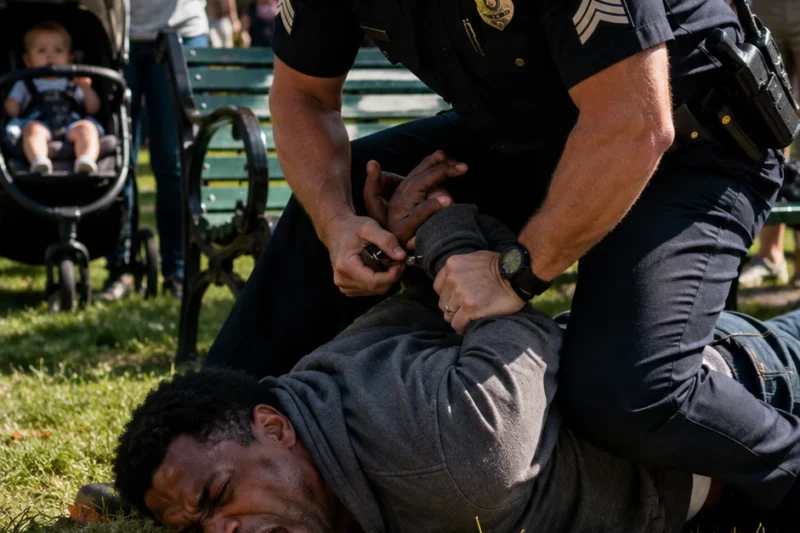 A Prejudiced Cop Publicly Harassed a Black Citizen… Until an Admiral Intervene