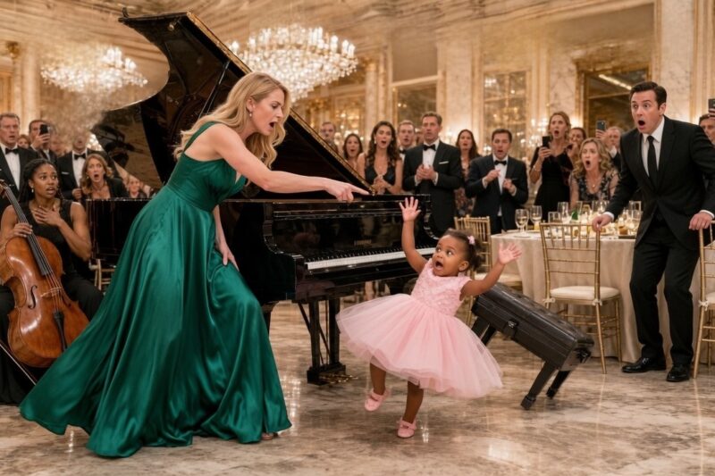 Billionaire Fiancée Pushed the Maid’s Toddler Off the Piano in Front of Guests, Coldly Calling Him “Dirty Hands” and Laughing as the Room Fell Into Awkward Silence, Completely Unaware of the Shock That Was About to Follow When the Child Fell and Everyone Froze in Disbelief, As Rumors Spread Through the Luxury Mansion About Her Increasing Cruelty and Growing Arrogance, No One Dared to Intervene Until the Atmosphere Shifted Drastically With an Unexpected Arrival That No One Had Announced, A Billionaire Returning at the Worst Possible Moment, About to Discover What Was Really Happening Inside His Own Home and Who the Child Truly Was, Changing Everything in an Instant
