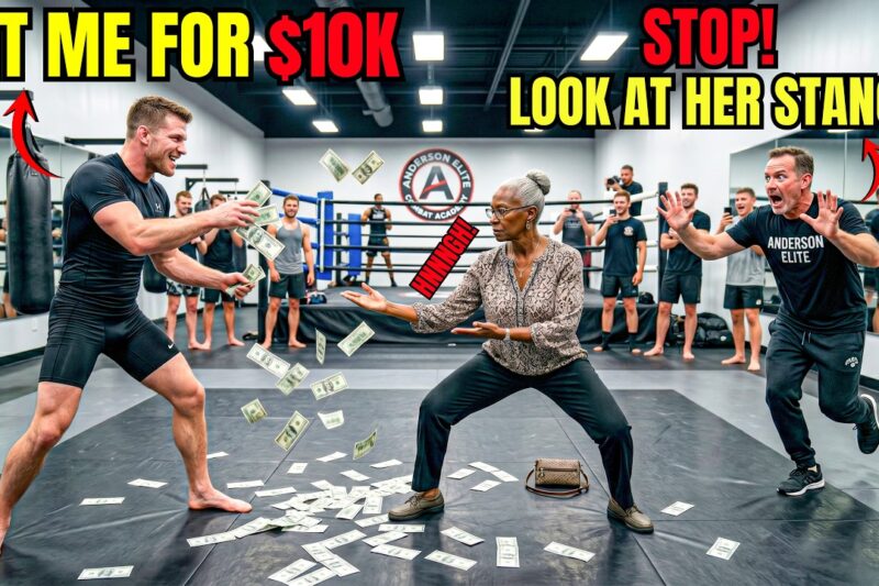 “Hit Me for $10K!” Champion Dares Black Grandma — Trainer Screams “STOP!” Seeing Her Stance