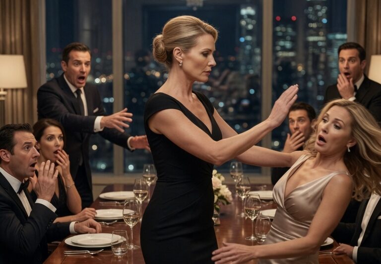 At Dinner, His Assistant Slapped His Wife—And One Return Slap Ended His Empire in a Story That Begins Inside an Elegant Evening Gathering Meant to Celebrate Success, Only to Spiral Into Public Chaos When a Single Act of Disrespect Shatters the Illusion of Control, As Guests Freeze in Shock, Whispers Spread Across the Room, and Long-Buried Tensions Between Power, Pride, and Loyalty Explode Into the Open, Forcing Everyone Present to Choose Sides in a Moment That Cannot Be Undone, Leading to Consequences That Ripple Far Beyond the Dinner Table and Ultimately Collapse the Carefully Built Image of a Man Who Thought His Authority Was Untouchable