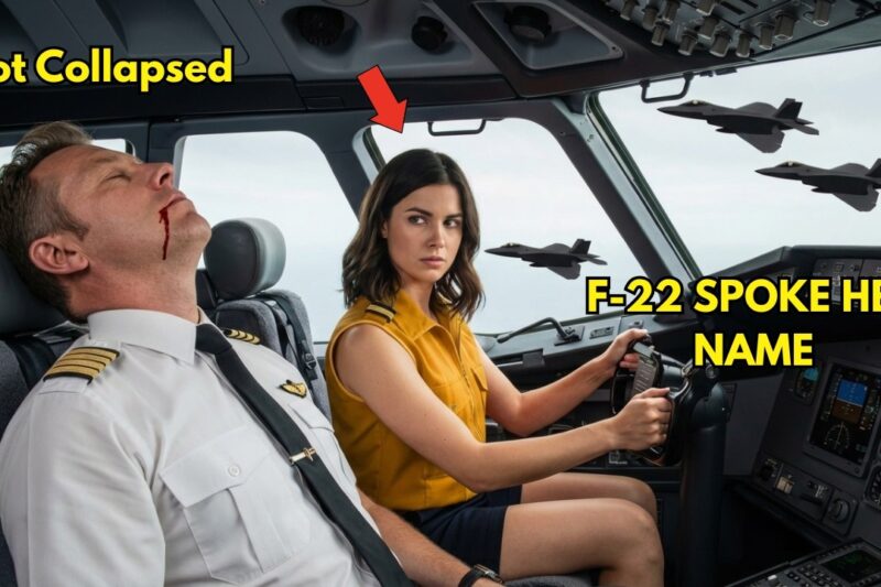 The Lost Pilot Who Saved 267 Lives Was Never Meant to Be on That Flight, According to Every Official Record—Yet When the Aircraft Lost Navigation Over Open Ocean and All Systems Began to Fail One by One, It Was Her Calm Voice From the Back of the Cabin That Guided the Crew Through Impossible Manual Recovery Procedures No One Else Could Remember; By the Time F-22s Were Scrambled and Locking Onto the Struggling Airliner, They Intercepted Her Final Transmission and Whispered a Name Over Military Frequency That Made Every Pilot Go Silent: “Ghost”; What They Had Just Realized Was That the Woman Everyone Thought Was a Passenger Was Actually the One Person Who Had Disappeared Years Ago After Preventing a Disaster No One Was Ever Supposed to Survive