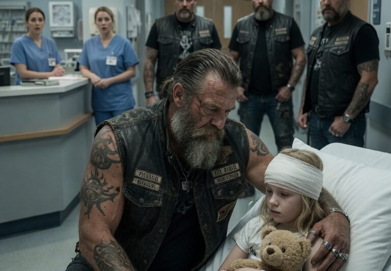 A Little Girl Was Found Severely Injured and Left in a Critical Condition After Suffering Brutal Neglect at the Hands of Her Gambling-Addicted Aunt, Eventually Falling Into a Coma That Left Neighbors Horrified and Authorities Rushing to Intervene — But Before Anyone Could Understand the Full Extent of What Happened, a Passing Hells Angels Biker Witnessed the Situation and Immediately Took Action in a Way No One Expected; What Followed Was a Rapid Chain of Events That Brought Emergency Response, Exposed a Hidden Pattern of Abuse, and Drew Unexpected Attention From a Motorcycle Club Known for Its Harsh Reputation — Leading to a Turn of Events That Completely Rewrote the Fate of the Child and Those Responsible