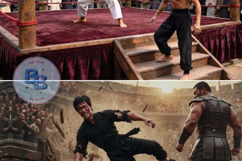 EVERYONE LAUGHED AT BRUCE LEE… UNTIL THE GIANT HIT THE GROUND