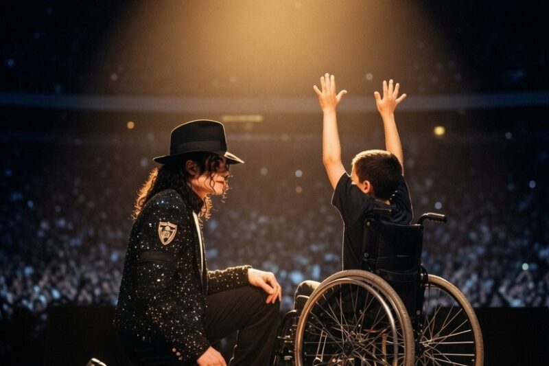 Michael Jackson Noticed a Disabled Child Waiting Outside Every Day — Then Put Him on Stage