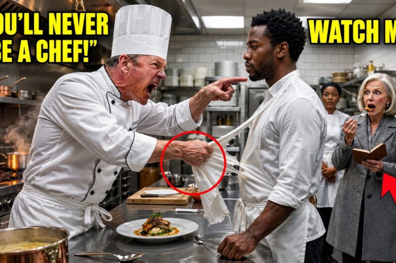 “You’ll Never Cook!” Chef Rips His Black Dishwasher’s Apron Off — Michelin Inspector Shakes Mid-Bite