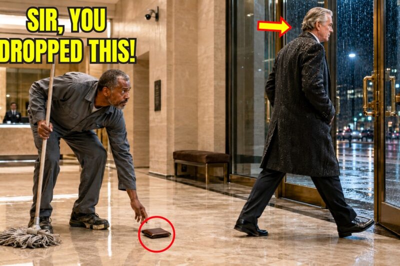 Rich Man Dropped His Wallet to Test the Black Janitor — What Happened Next Changed Both Their Lives