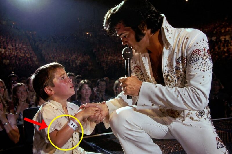 Everyone Laughed When Elvis Copied a Little Boy… Then They Saw the Hospital Bracelet