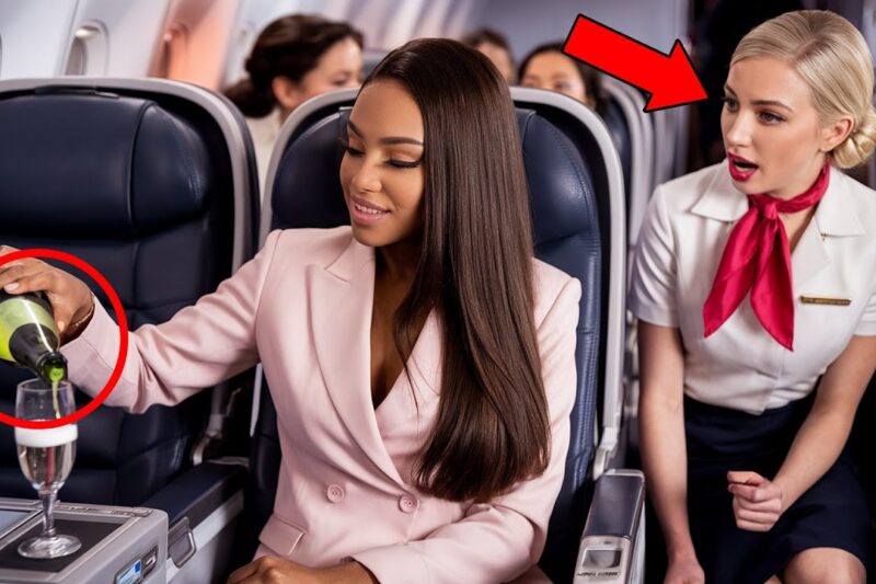 Crew Refuses to Serve Black Woman Champagne—She Brings Her Own Brand Aboard…