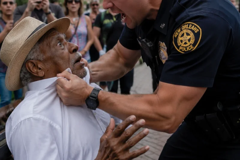 The Moment a Cop Realized He Picked the Wrong Elderly Man to Humiliate