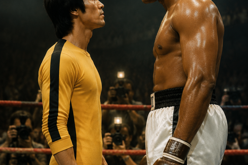 Bruce Lee Stood Before Muhammad Ali – 3 Seconds Later, The Legend Was Sealed! 