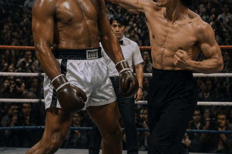 Muhammad Ali CALLED OUT Bruce Lee – He Never Expected A Single Strike To Drop Him! 