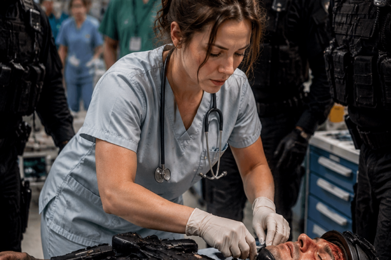 He Mocked the Fragile Nurse—Until SWAT Needed Her Elite Tactical Combat Trauma Skill