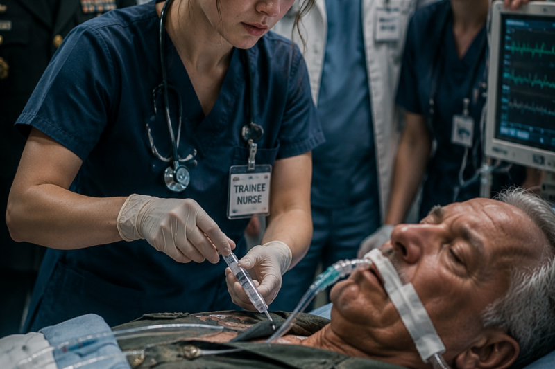 Assassins Poisoned the 4-Star General — But the “Shy” Trainee Nurse Knew Classified Combat Medicine
