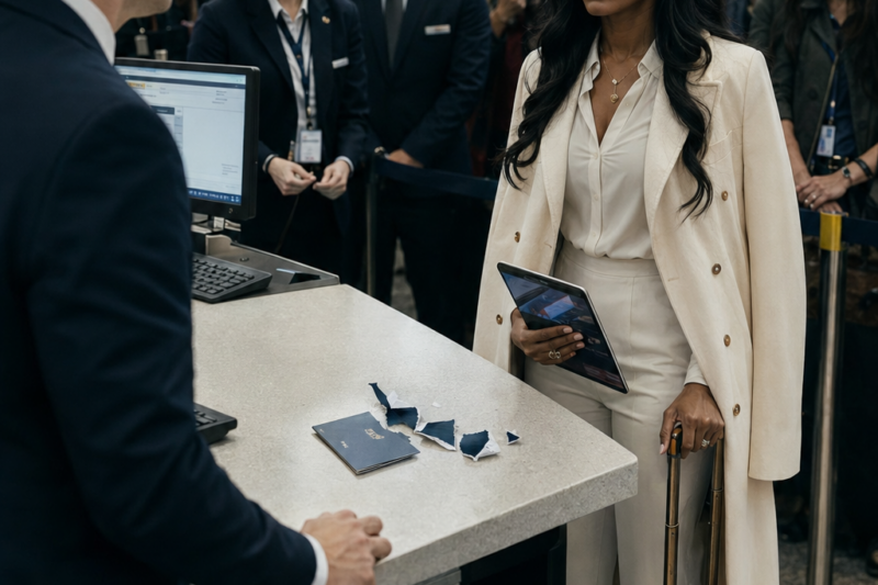 Gate Agent Rips Up Black Girl’s Passport Before 200 Passengers — Unaware She Can Ground His Airline